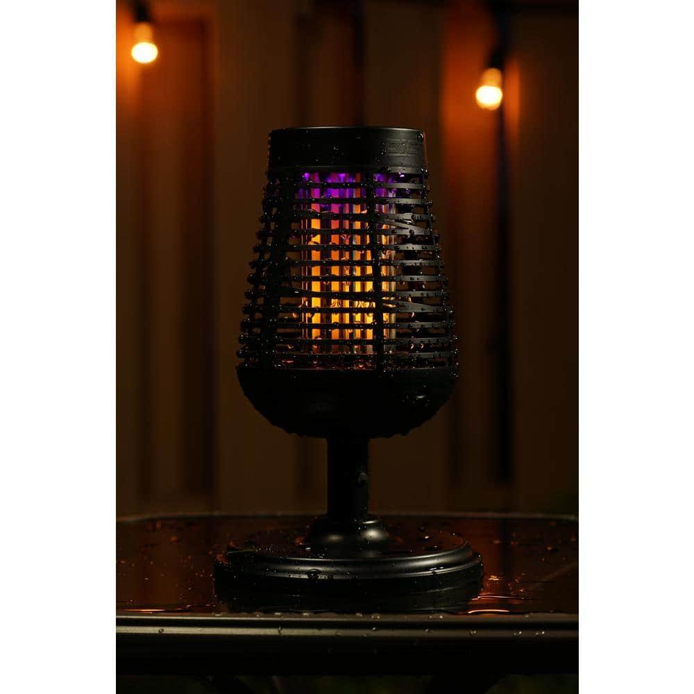 PIC Pic Flickering Flame Solar Bug Zapper Insect Killer Torch