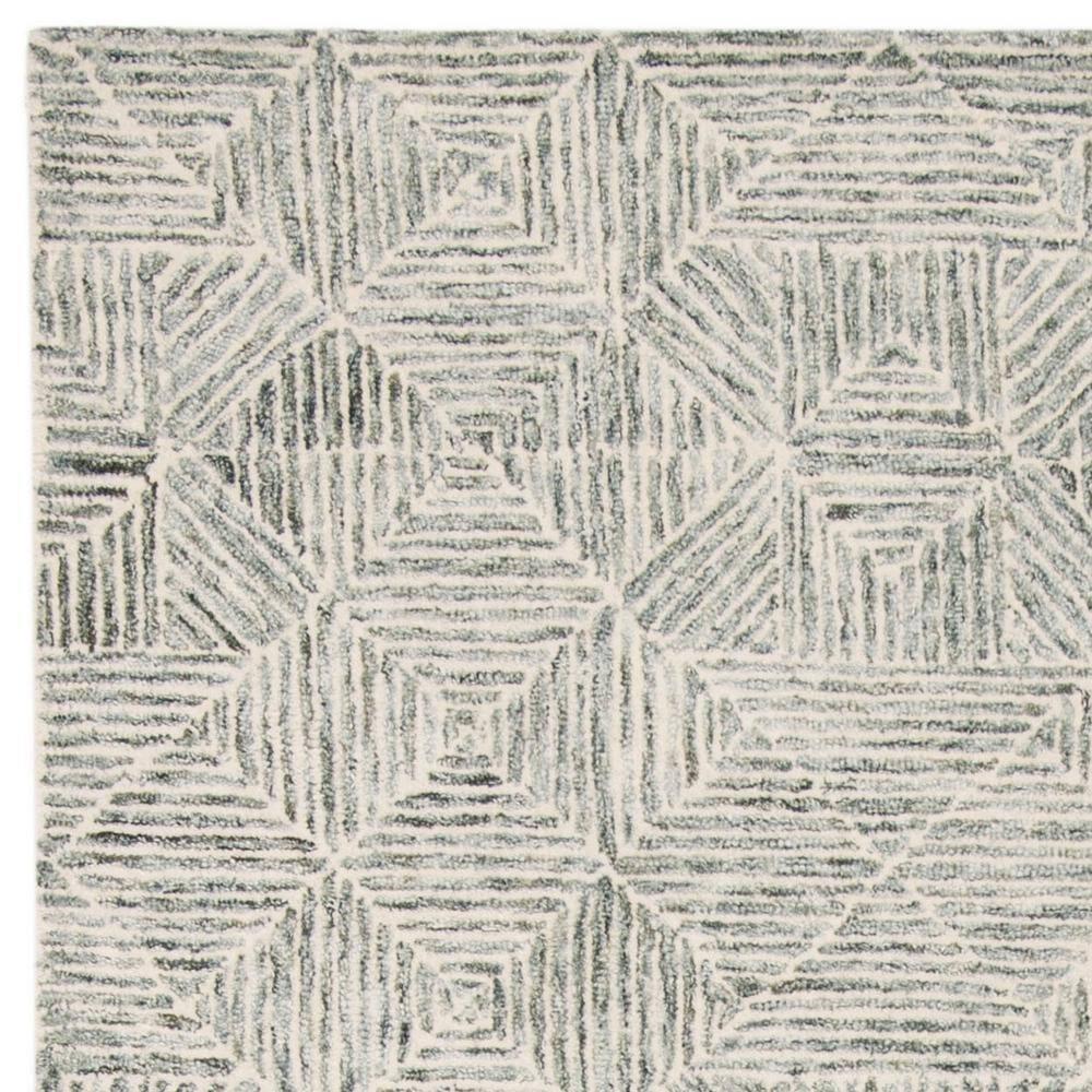 SAFAVIEH Abstract Brock Geometric Area Rug, Green/Ivory, 5' x 8'