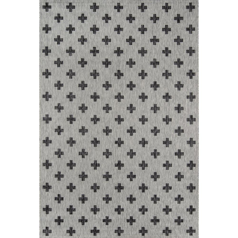 Umbria Polypropylene Gray/Black Rug