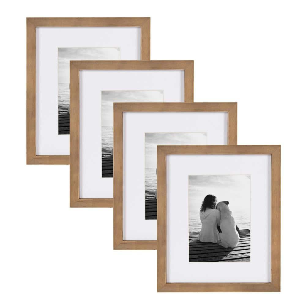 8" x 10" Matted to 5" x 7" Gallery Tabletop Frame Light Brown - Kate & Laurel All Things Decor