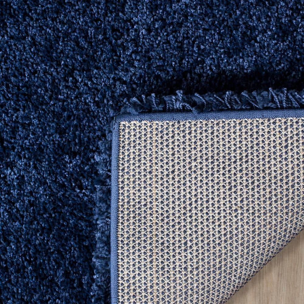 Milan Shag SG180 Power Loomed Indoor Area Rug - Navy - 5'1"x8' - Safavieh