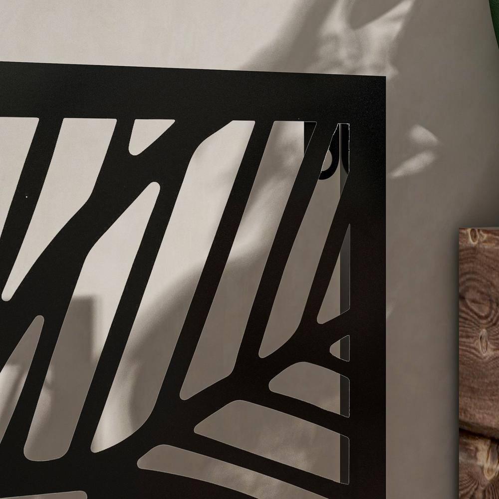 Outsunny Planter Box and Outdoor Privacy Screen, Wall-Mounted or Freestanding for Garden, Patio, Pool, Hot Tub, Black