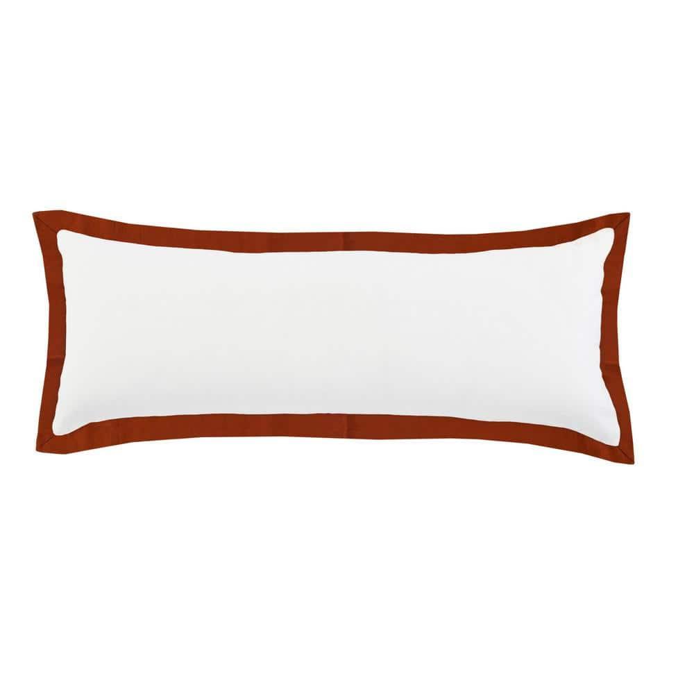 ZeaZu 14" X 36" 100% Cotton Geometric Zippered Pillow