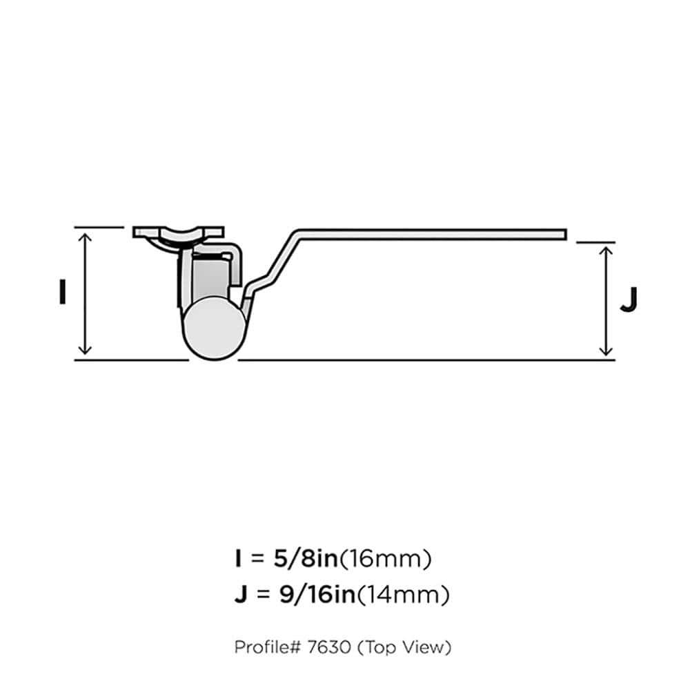 30° Reverse Bevel Overlay Hinge
