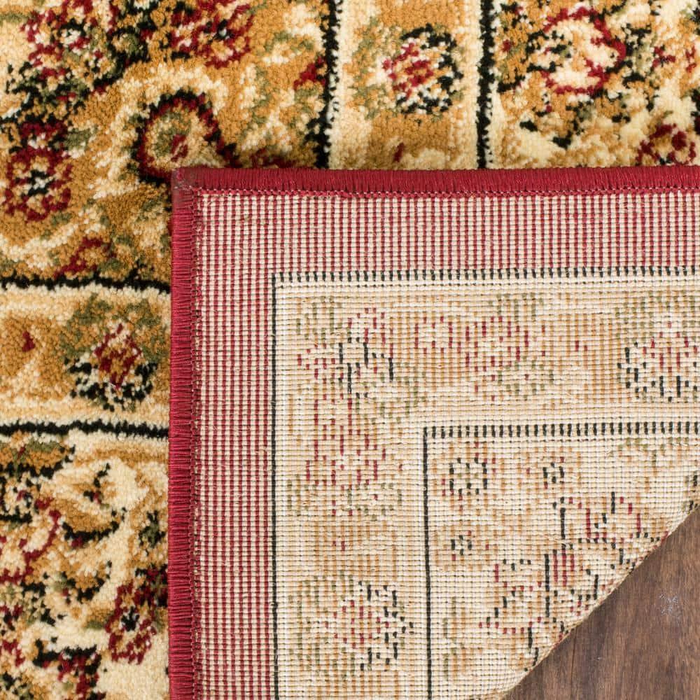 Lyndhurst LNH222 Power Loomed Runner Rug - Red/Ivory - 2'3"x6' - Safavieh