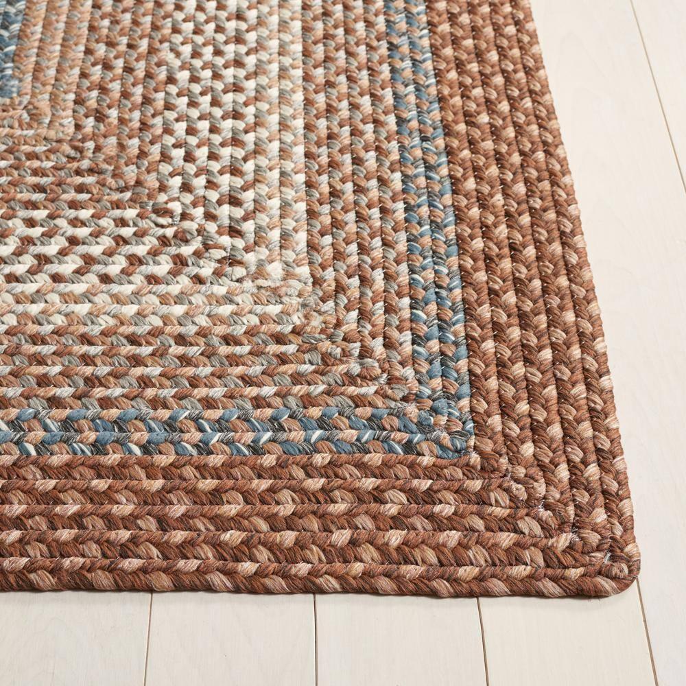Braided BRD313 Hand Woven Accent Rug - Brown/Multi - 2'x3' - Safavieh.