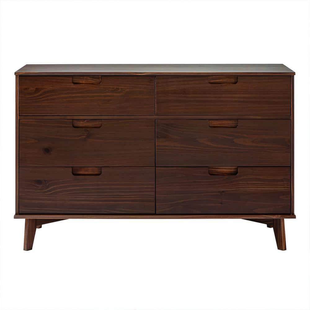 Yarber 6 Drawer Solid Wood Double Dresser