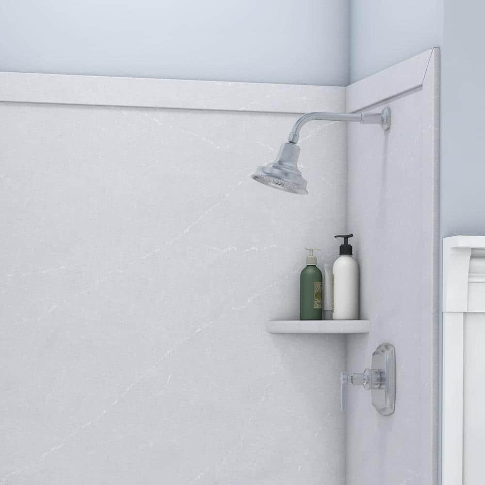 FlexStone Elegance 3-Panel 48"W x 36"D x 80"H Alcove Shower Surround