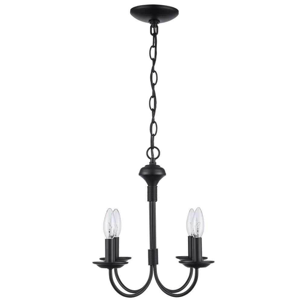 Trans Globe Lighting 9014 Traditional Four Light Up Lighting Mini Chandelier From The New