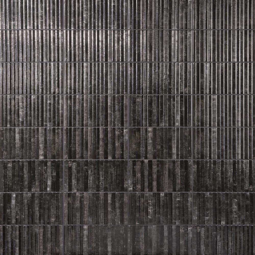 Canu 5.9 In. x 11.81 In. Polished Fluted Ceramic Subway Wall Tile (9.68 Sq. Ft. / Case)