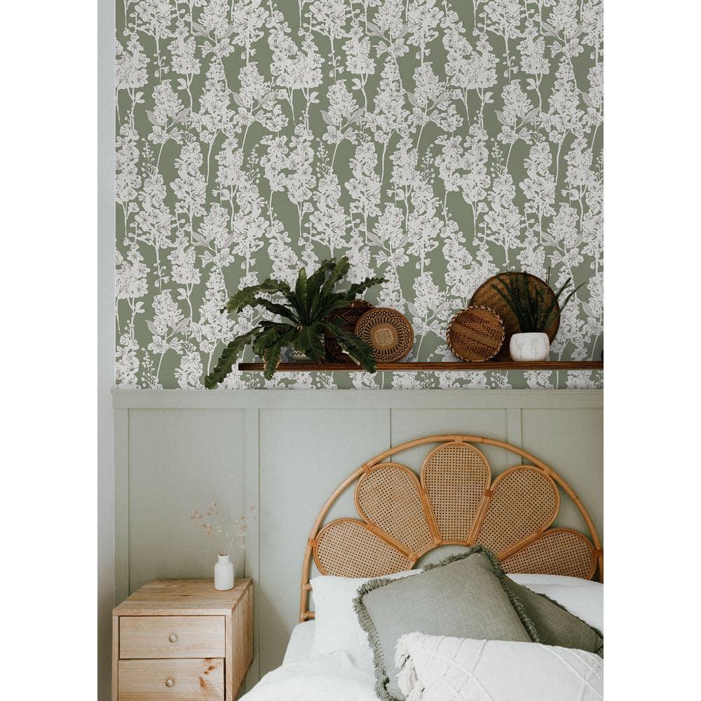 Larkspur 18' L x 20.5" W Peel and Stick Wallpaper Roll