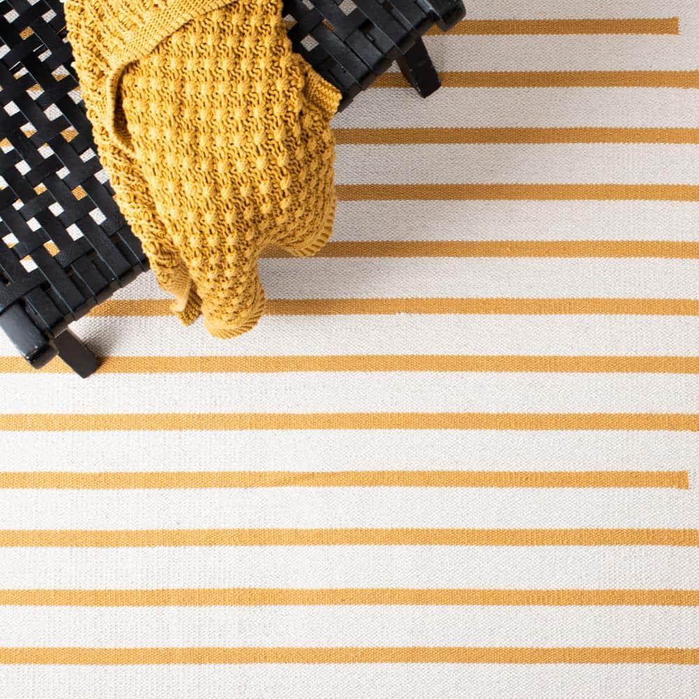 Montauk MTK313 Hand Woven Indoor Area Rug - Ivory/Gold - 9'x12' - Safavieh