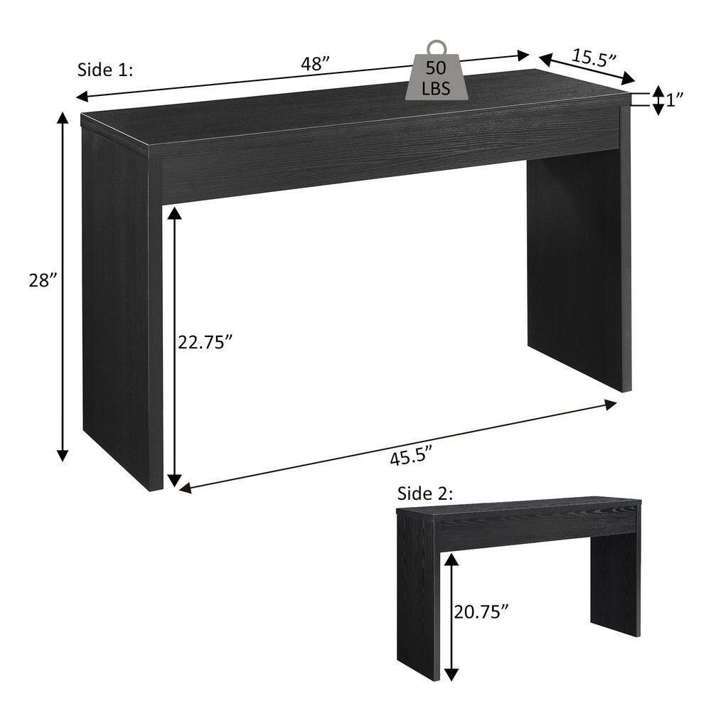 Convenience Concepts Northfield Wall Console in Espresso Wood Finish