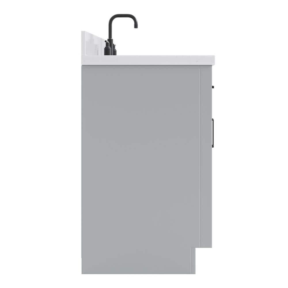 Tidworth 30.25'' Single Bathroom Vanity with Carrara Quartz Top