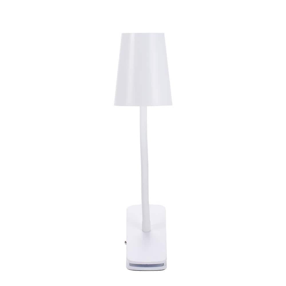 Adjustable LED Clamp Light, 7.48 in. White, Indoor, Desk Lamp
