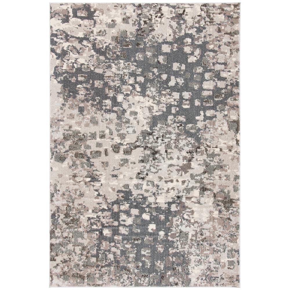Madison MAD425 Power Loomed Indoor Area Rug - Grey/Beige - 4'x6' - Safavieh