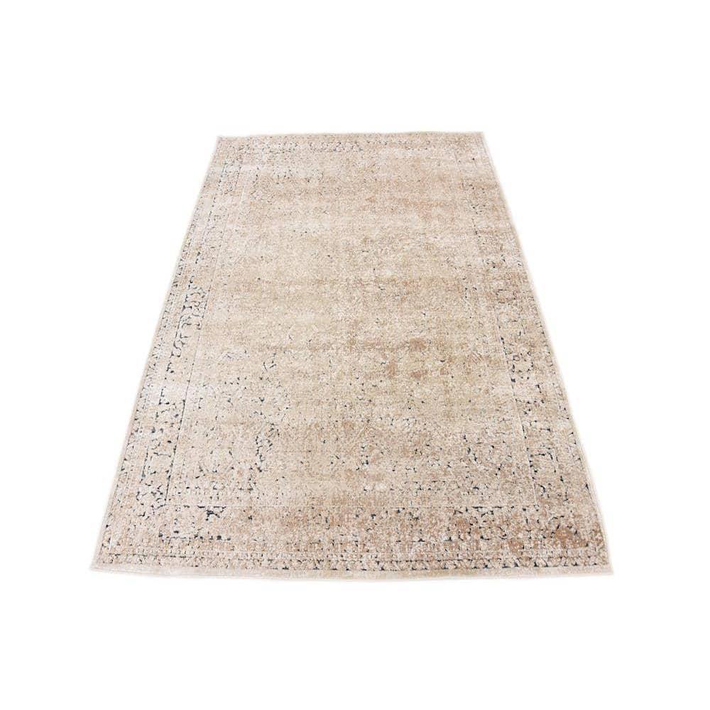 Unique Loom Chateau Collection Area Rug - Jefferson (4' 1" x 6' 1" Rectangle Beige/Light Brown)