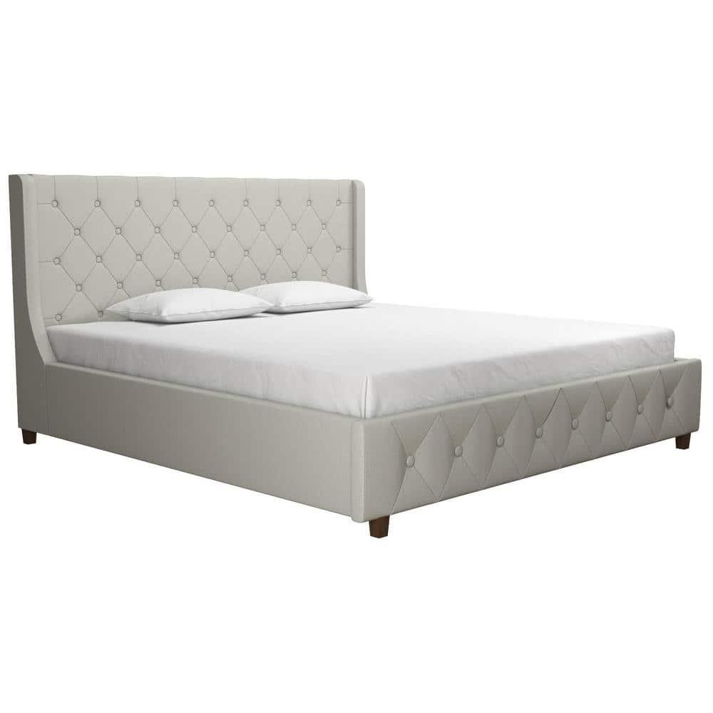 CosmoLiving by Cosmopolitan Mercer Tufted Upholstered Platform Bed