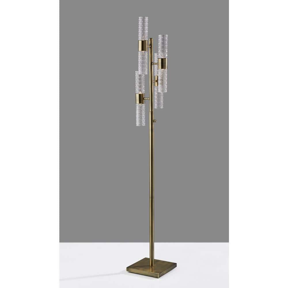 Tuberose Metal Multi-light LED Floor Lamp (65")