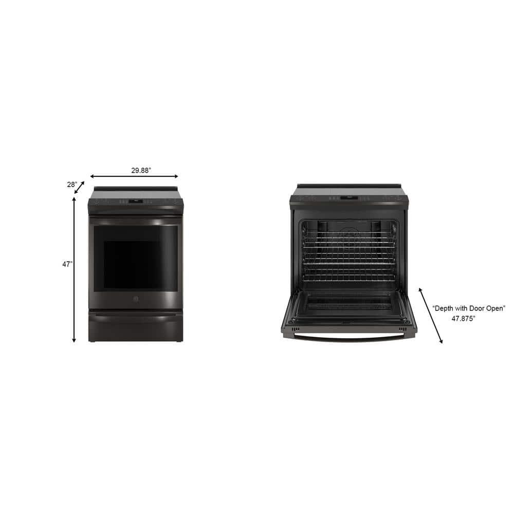 GE Profile™ GE Profile Smart Appliances 30" 5.3 cu.ft. Slide-in Electric Range PSS93BPTS