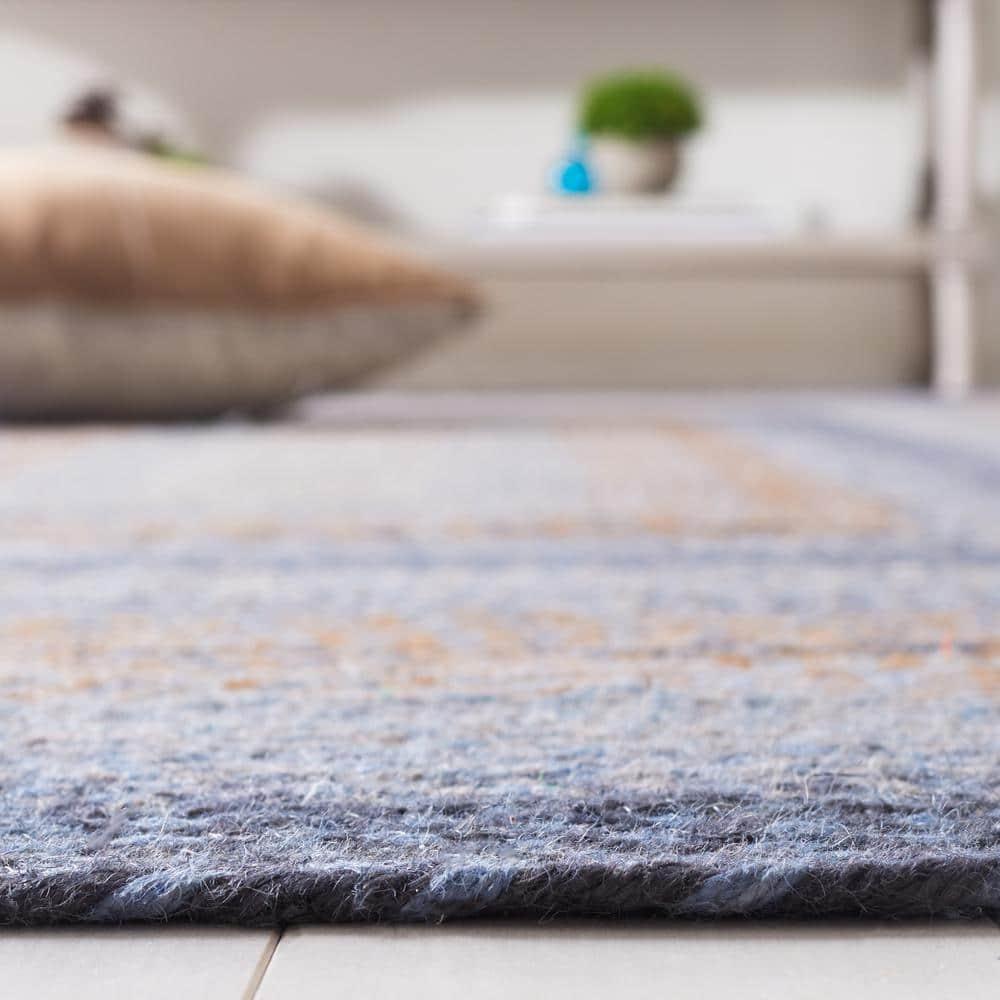Braided BRD652 Flat Weave Indoor Runner Rug - Grey/Brown - 2'3"x8' - Safavieh