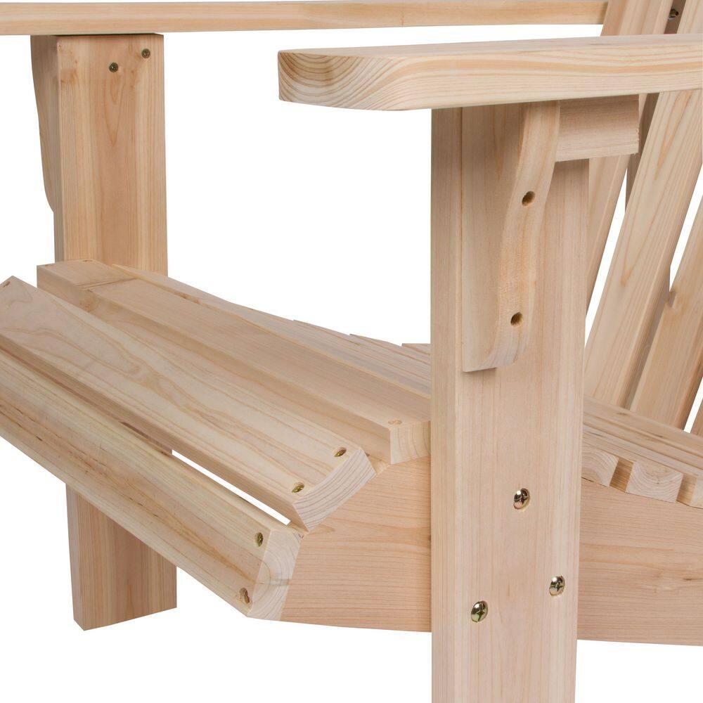 Shine Company Westport Cedarwood Indoor Outdoor Adirondack Chair, Natural