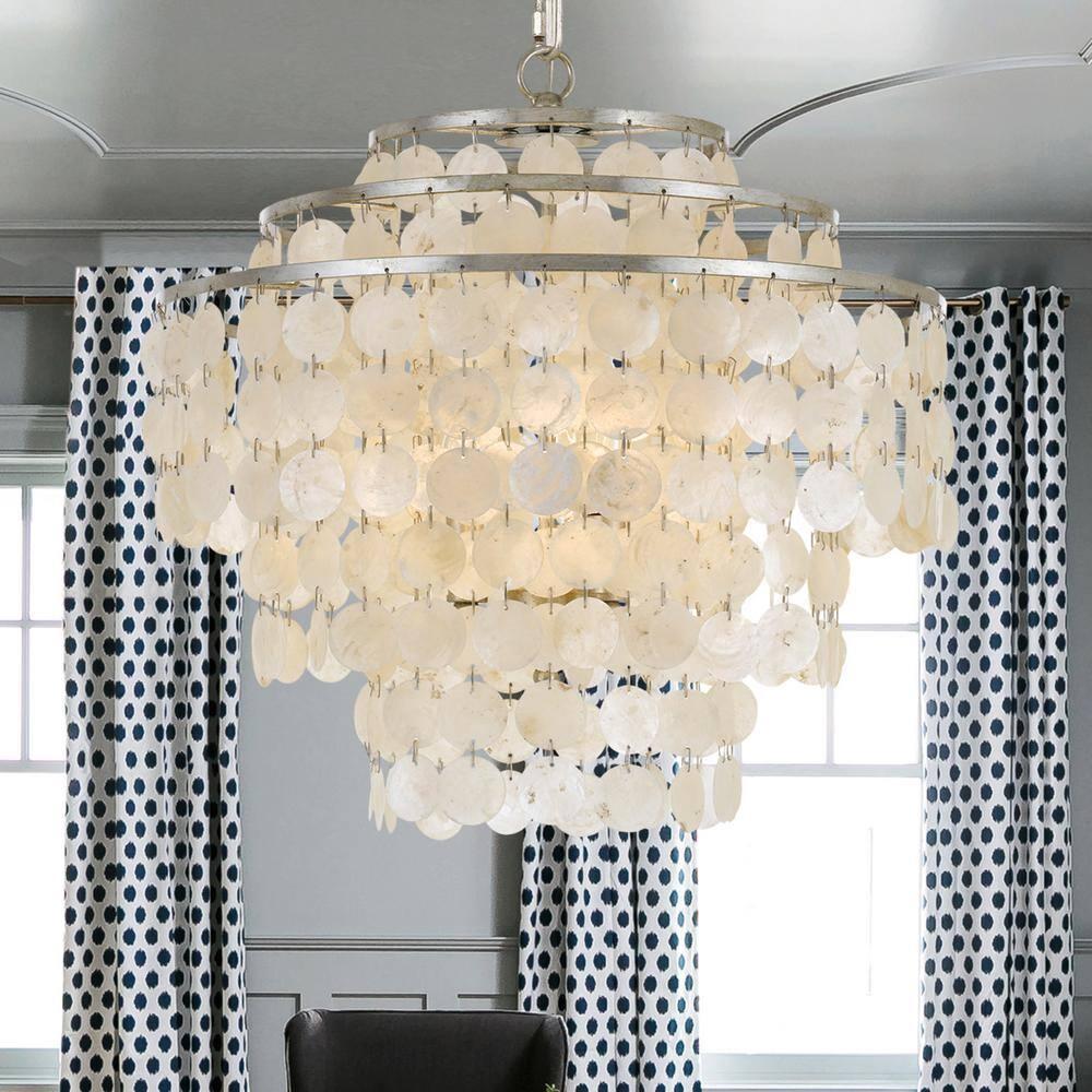 Clariza 4 - Light Dimmable Tiered Chandelier