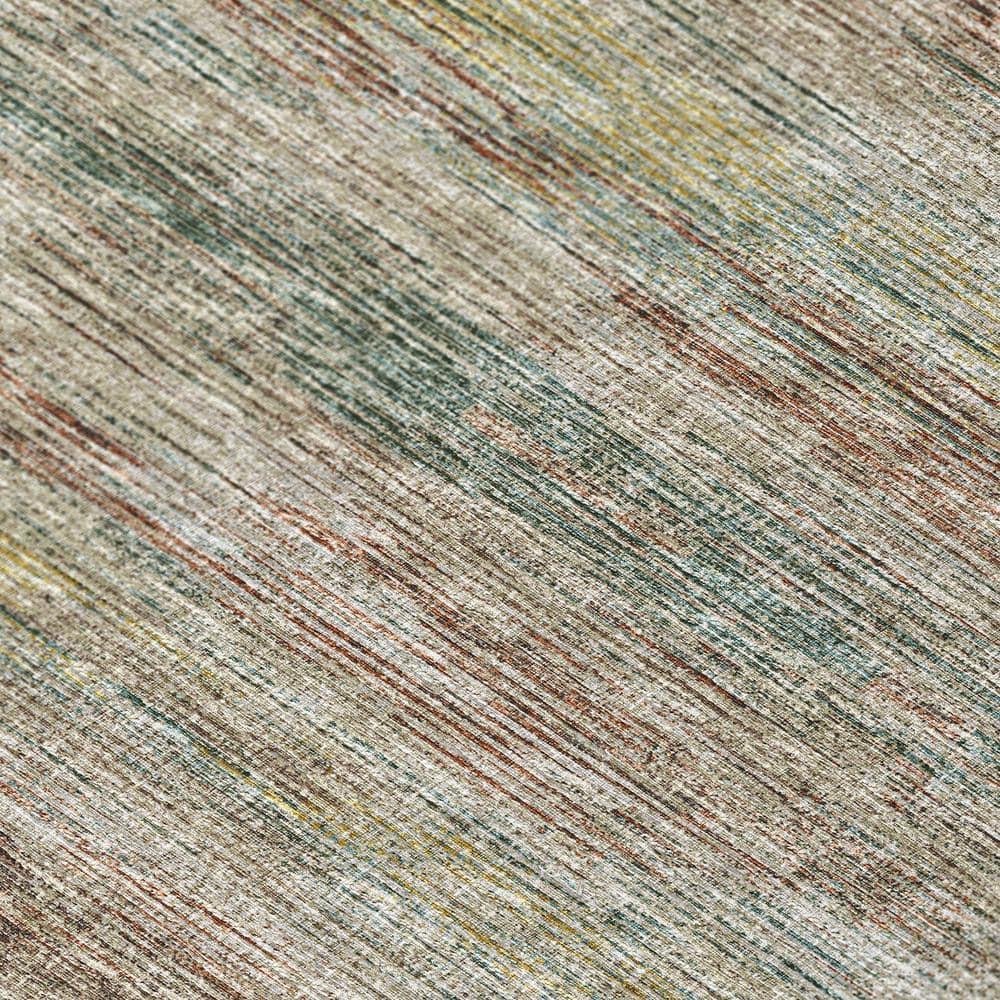 Addison Rugs Indoor/ Outdoor Marston Dynamic Transitional Striped Washable Area Rug 3' x 5' - Multi