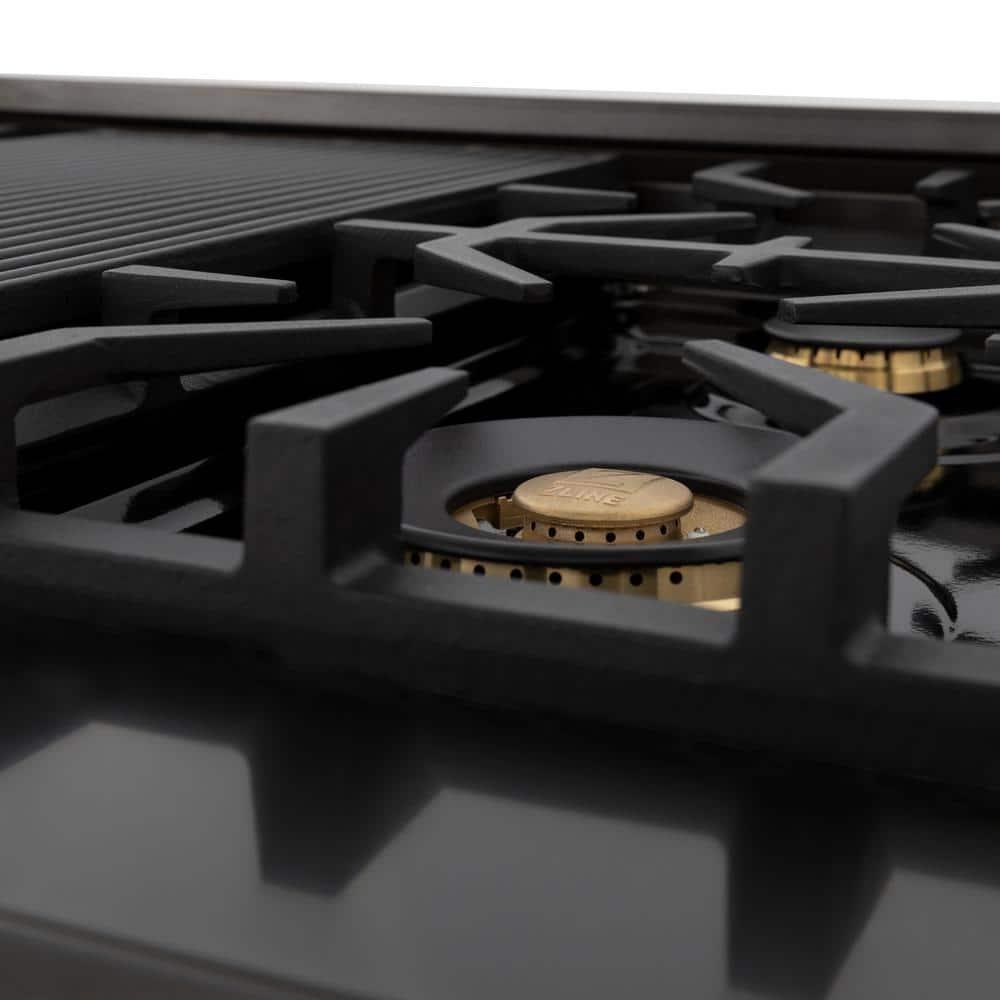 ZLINE Autograph 48 in. Legacy Gas Rangetop in Stainless Steel