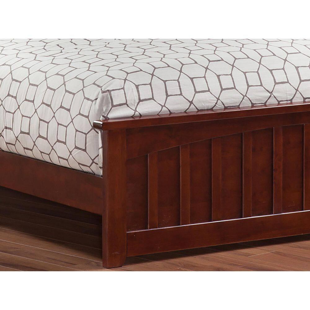 Mission Low Profile Solid Wood Platform Bed with Matching Footboard