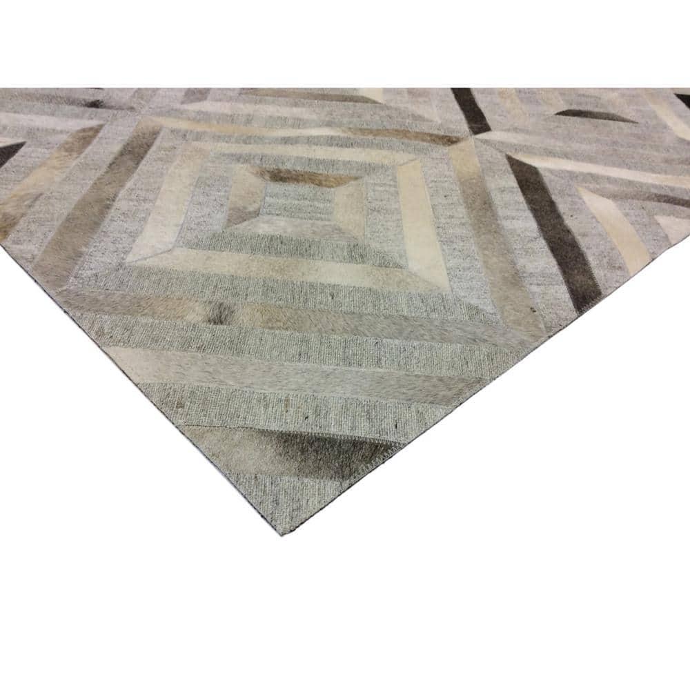 Cowhide Geometric Rug
