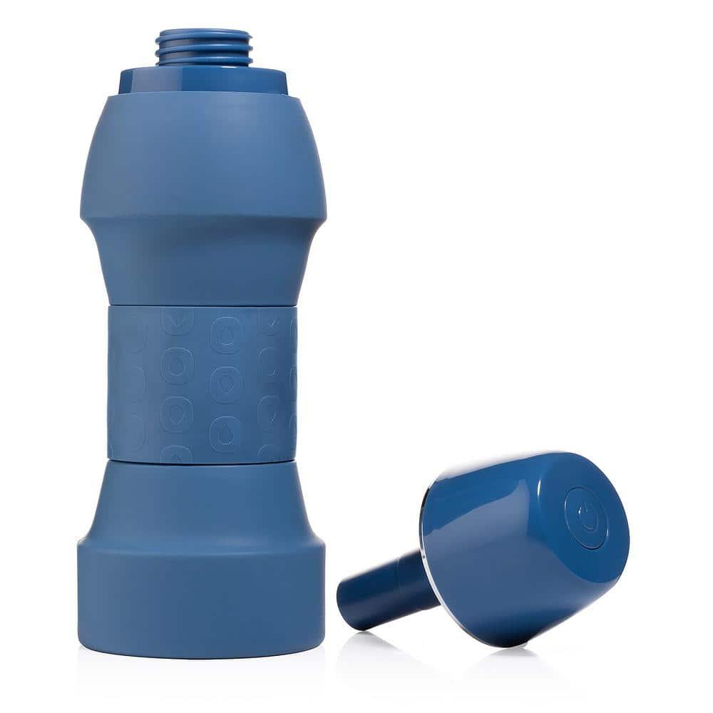 Omigo Twilight Blue Collapsible Portable Handheld Bidet Attachment with Travel Bag Included