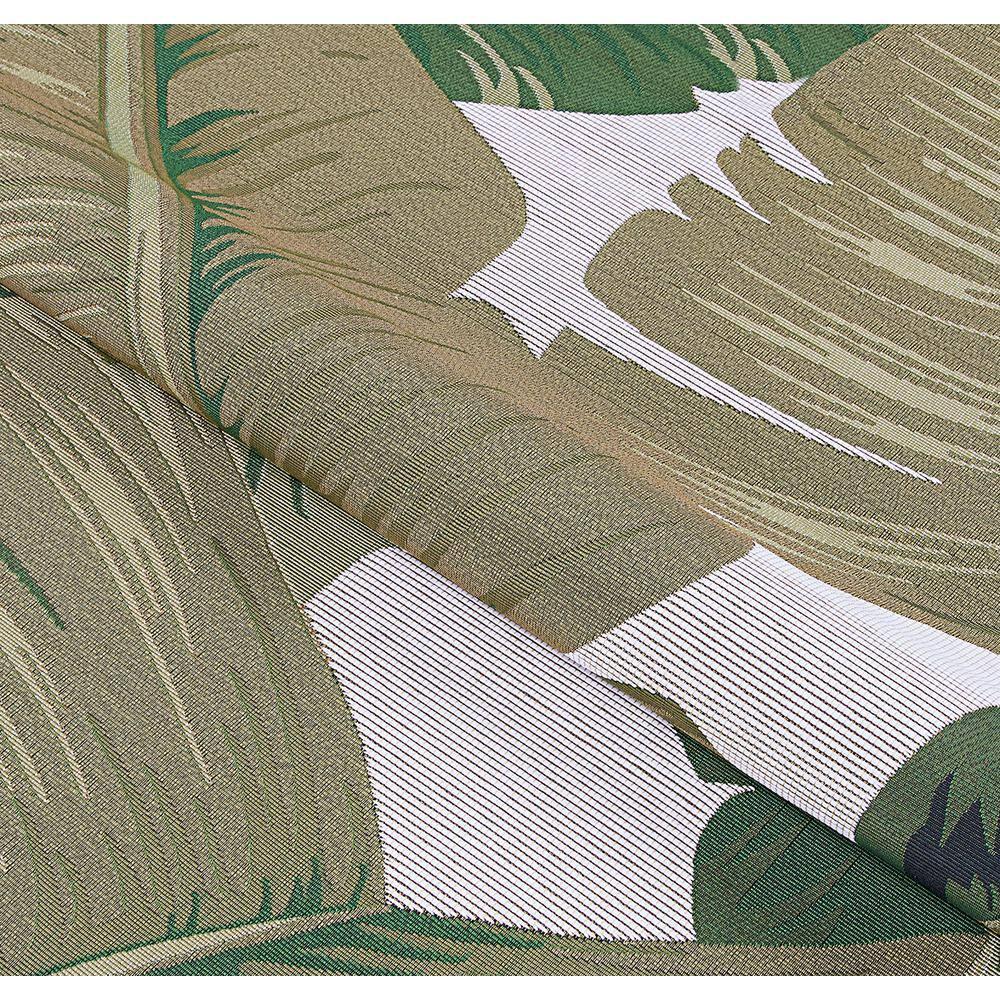 Couristan Dolce Palm Lily Indoor / Outdoor Area Rug, Hunter Green-Ivory, 4' x 5'10"