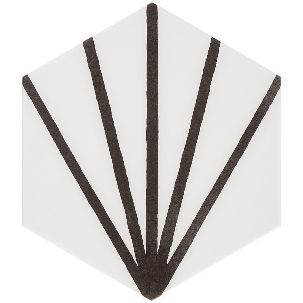 GeoHex Deco 8" Hexagon Matte Porcelain Floor and Wall Tile (9.03 Sq. Ft. / Case)