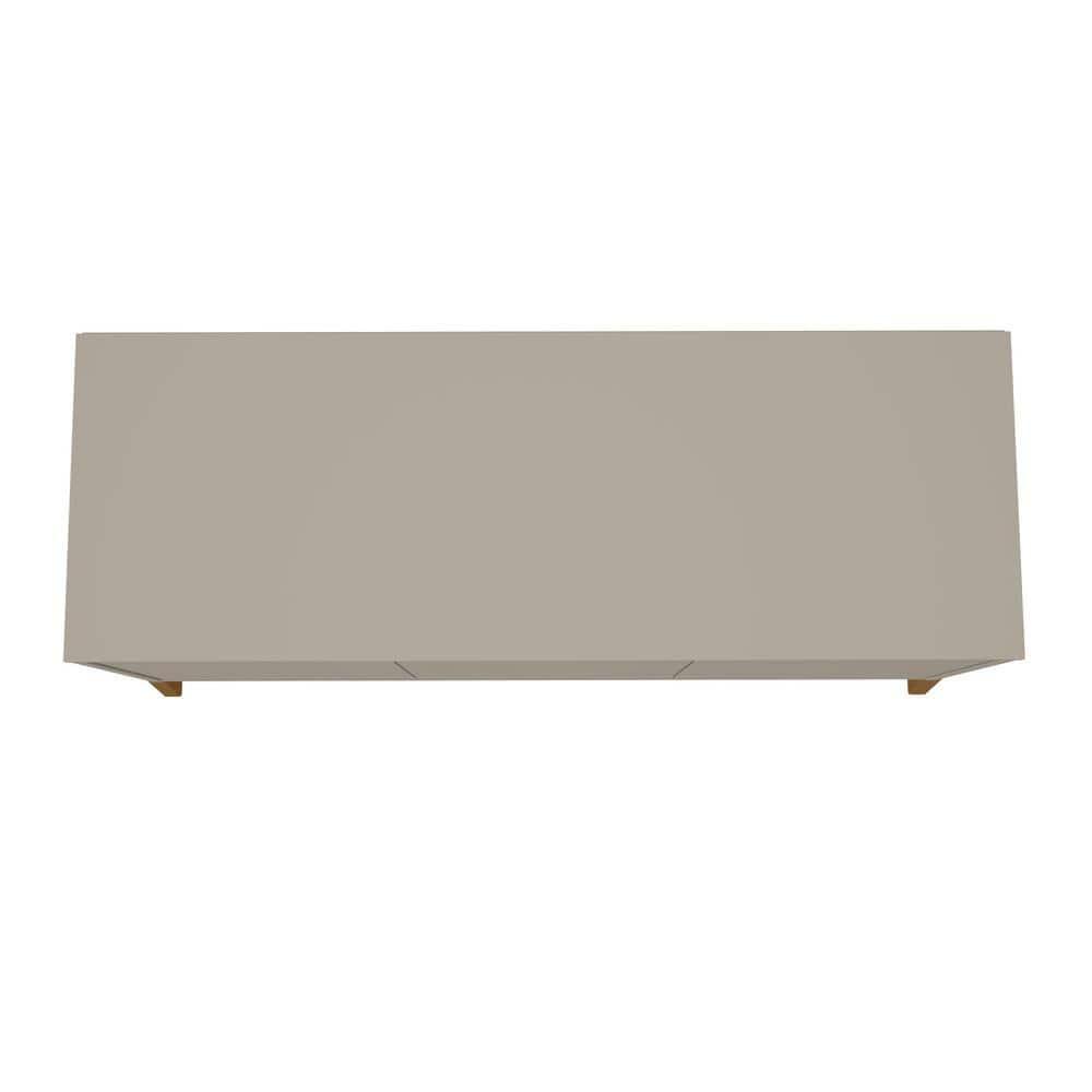 Manhattan Comfort Jernya 49" Sideboard with 4 Shelves in Greige