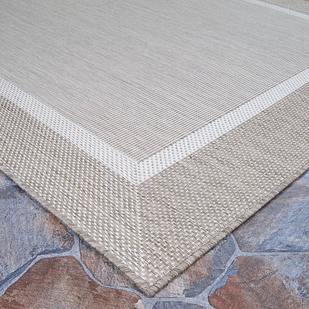 Couristan Saniya Flatwoven Champagne Taupe Indoor Outdoor Area Rug