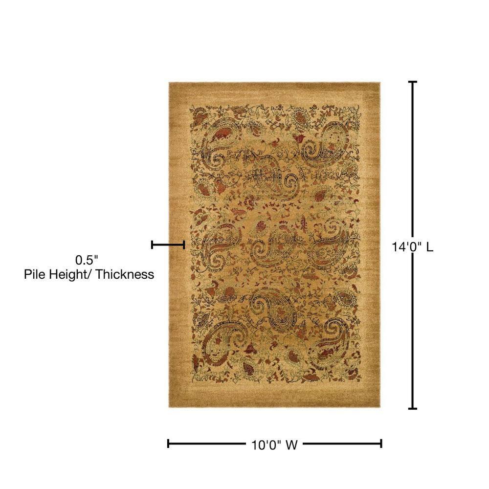 SAFAVIEH Lyndhurst Julia Traditional Floral Area Rug, Beige/Multi, 10' x 14'