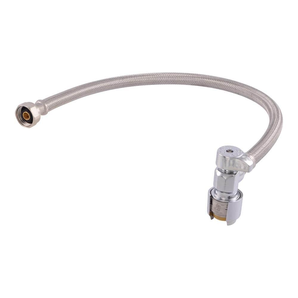 SharkBite Max UR24657 Faucet Connector Hose, Braided Stainless Steel, 1/2 x 1/2 x 20 In. - Quantity 1