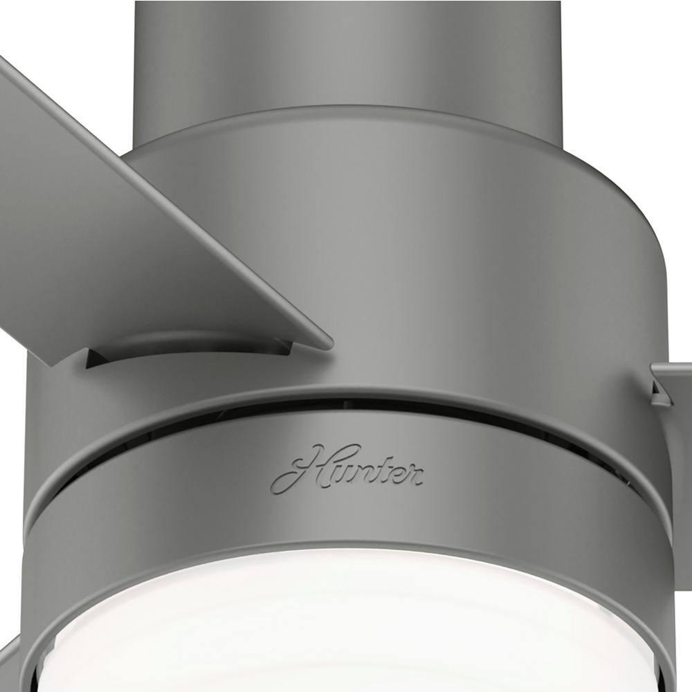 Hunter Fan 44" Gilmour 3 - Blade Outdoor Flush Mount Ceiling Fan with Remote Control and Light Kit Included
