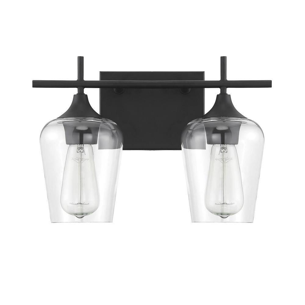 Savoy House Octave 2 - Light Vanity in Black