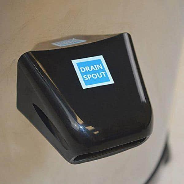 Panda Panda 0.352406 Cubic Feet cu. ft. High Efficiency Portable Dryer in Silver/Black with Child Safety Lock