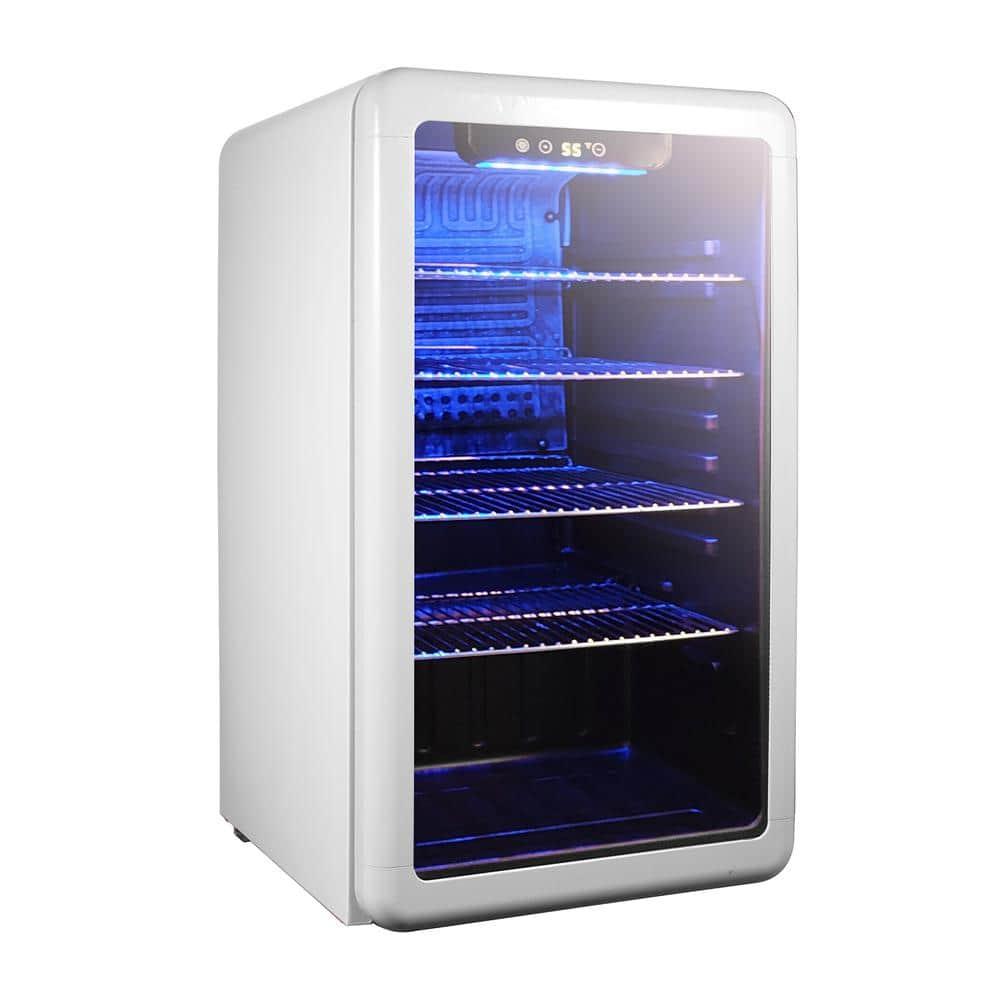Magic Chef Magic Chef 17.5'' W 20 Cans (12 oz.) 3.4 Cubic Feet Beverage Cooler with Wine Storage and Glass Door