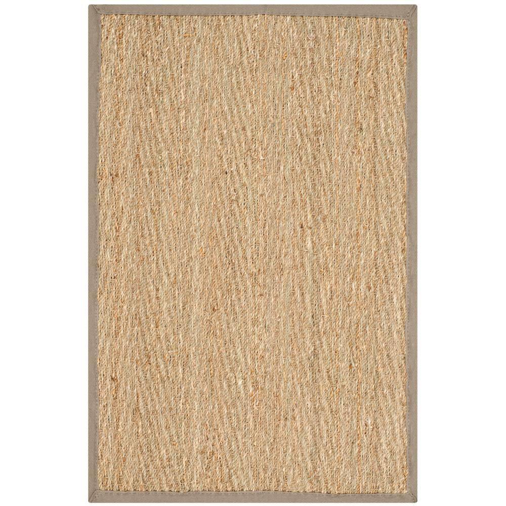 Natural Fiber NF115 Power Loomed Indoor Accent Rug - Natural/Grey - 2'x3' - Safavieh.