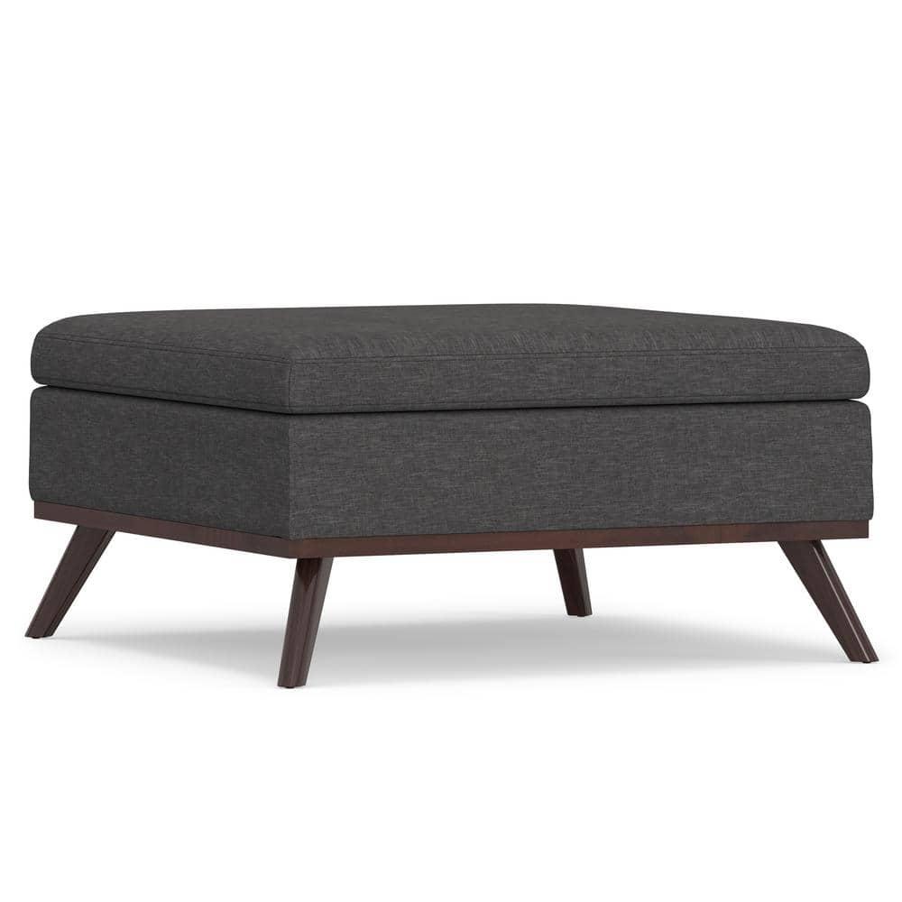 Simpli Home Owen Upholstered Ottoman