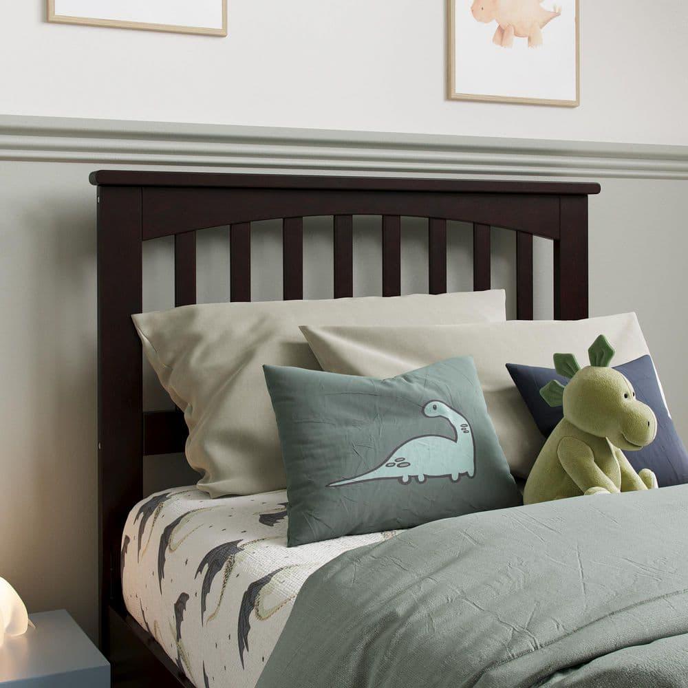 AFI Furnishings Mission Twin Headboard with Turbo Charger in Espresso