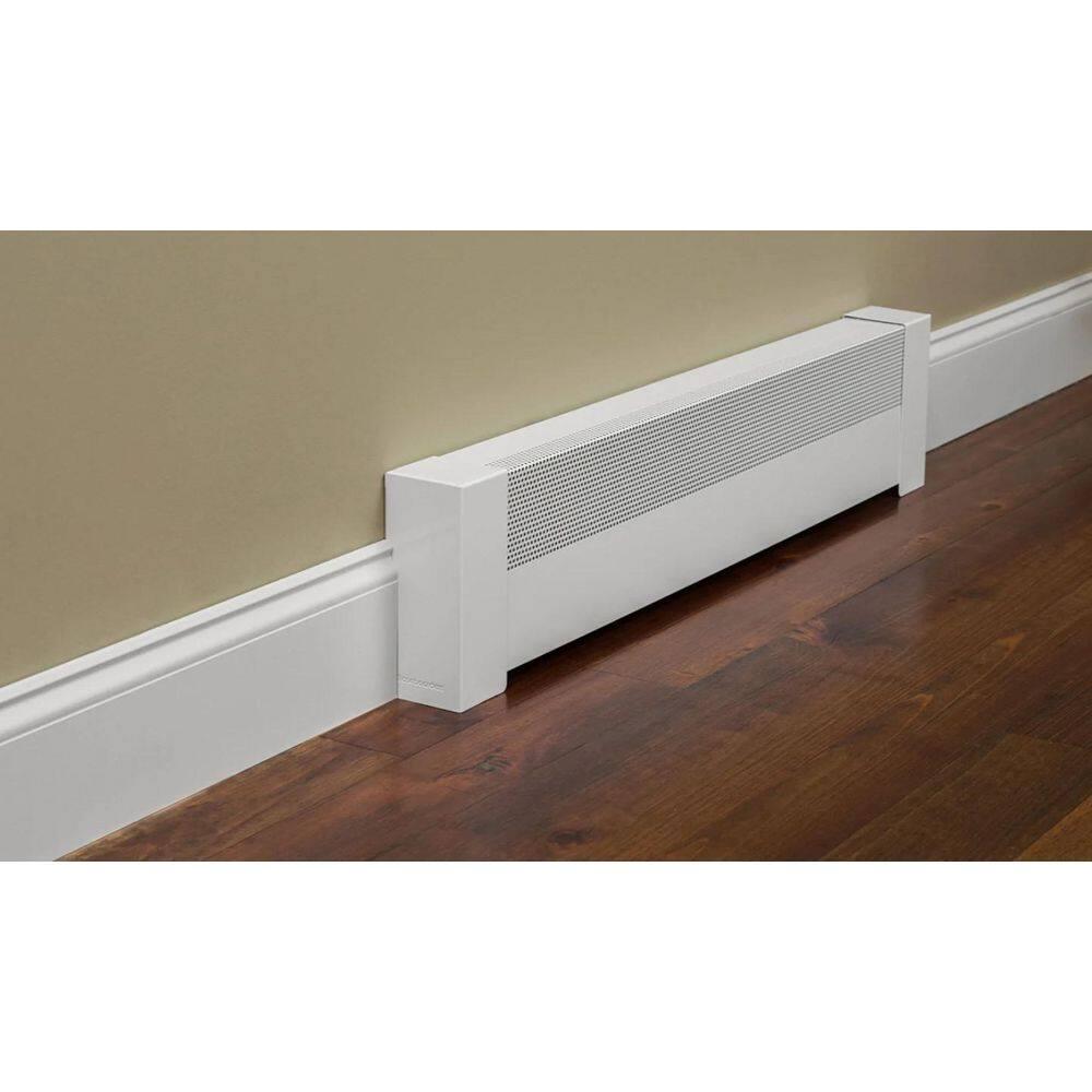 Baseboarders Baseboarders Basic Steel Easy Slip-On Baseboard Heater Cover Coupler - White