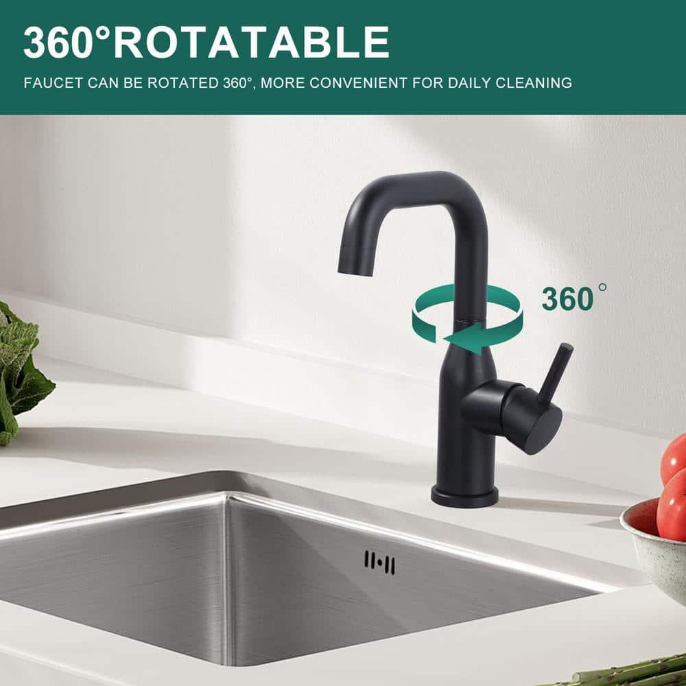 Single Handle Deck Mounted Bar Faucet Inclued Supply Lines