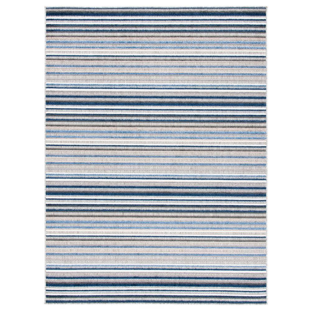 Cabana CBN323 Loomed Indoor Area Rug - Grey/Blue - 5'3"x7'6" - Safavieh