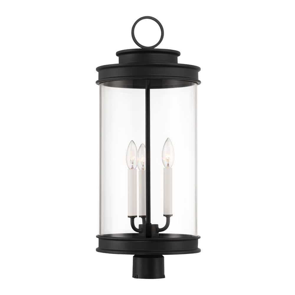 Savoy House Englewood 3 - Light Post Light in Matte Black
