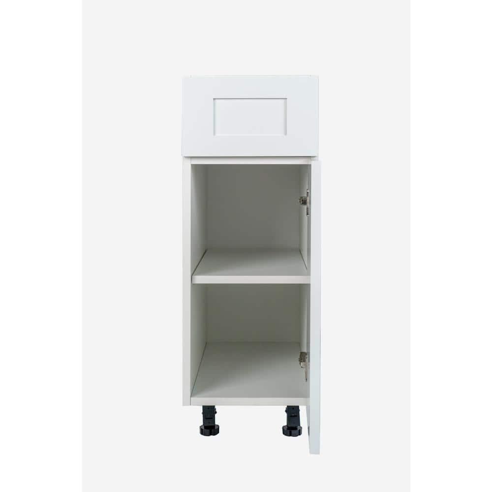 Cambridge Everest Quick Assemble Modern Style, Shaker White Base Kitchen Cabinet,1 Drawer